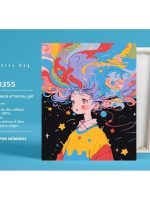 Pintar por números Colors in mind of Fantasy Girl