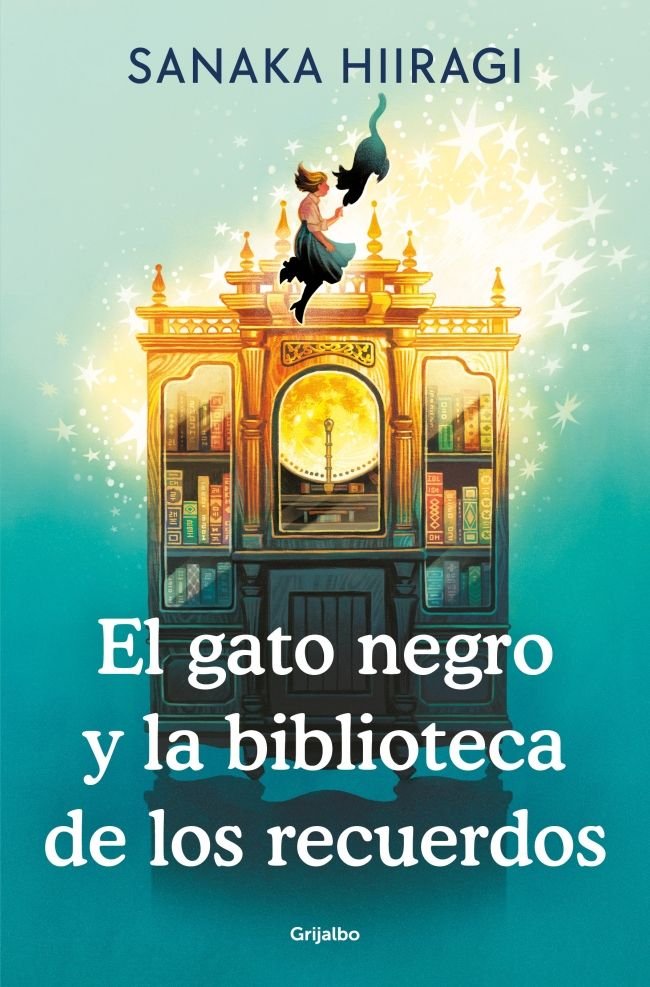 Libro japonés El gato negro y la biblioteca de los recuerdos de Sanaka Hiiragi