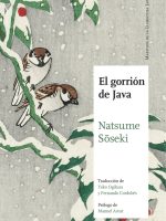 Libro japonés El gorrión de Java de Natsume Soseki